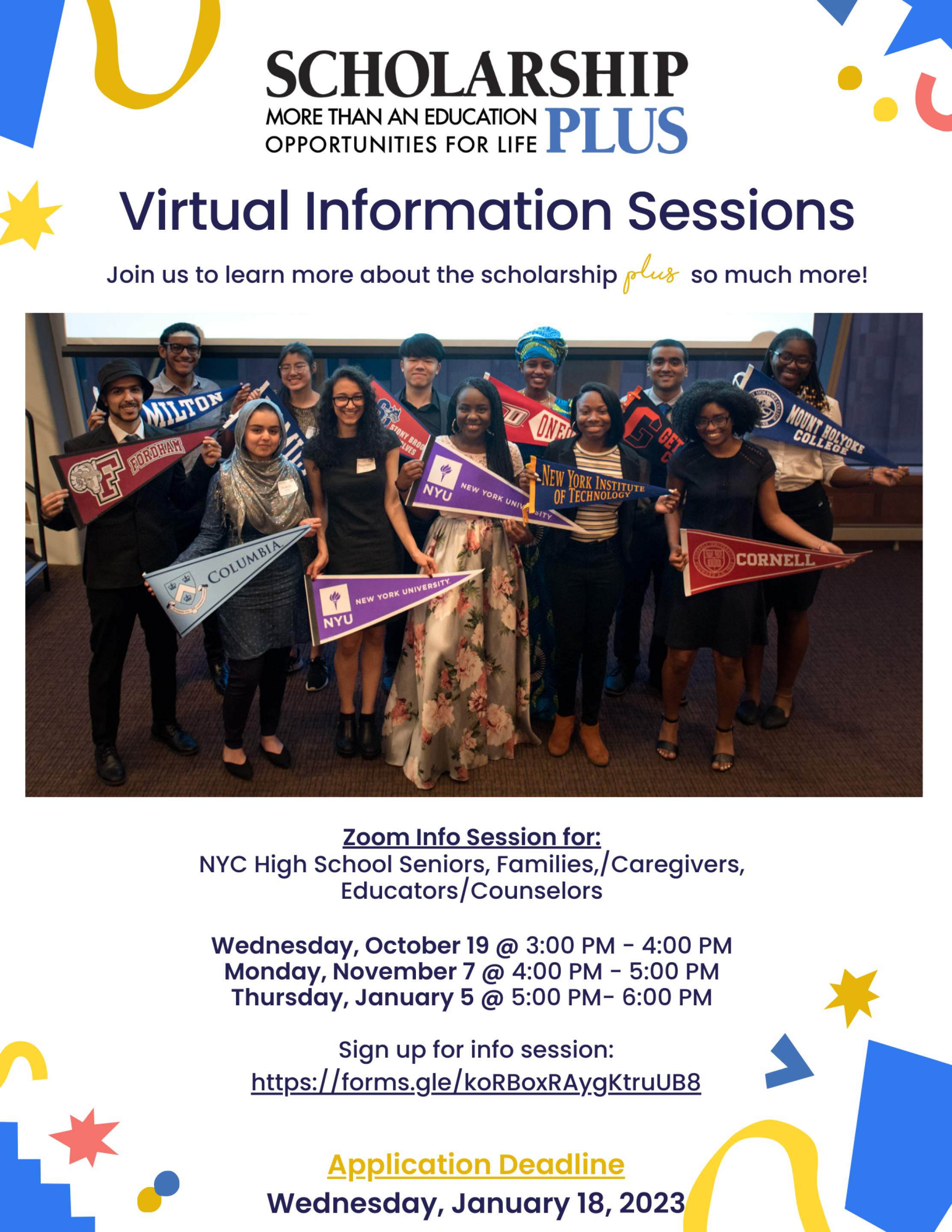 2022 Virtual Info Sessions